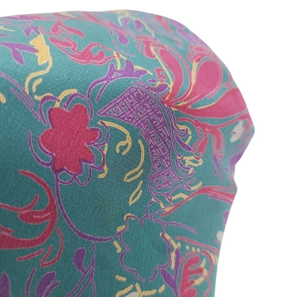 Milano | Men's Vintage Multicolored Floral Printed Silk Tie (One Size) - Picture 6 of 12